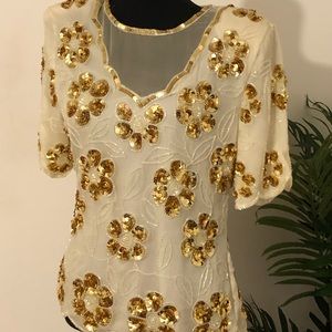 Vintage sequin top